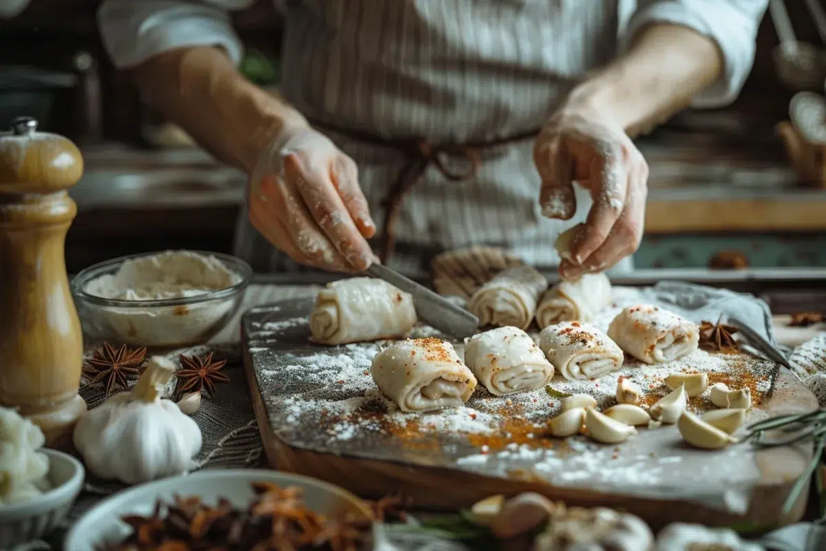Les secrets des roulades d'agneau marinées : une touche d'ail et d'anis pour un délice fait maison
