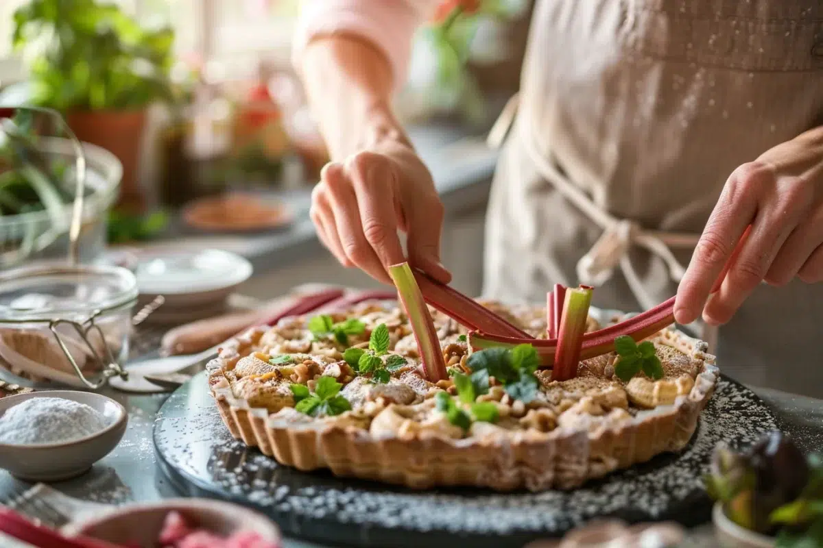 Le financier à la rhubarbe : une recette simple et élégante pour ravir vos invités à chaque bouchée