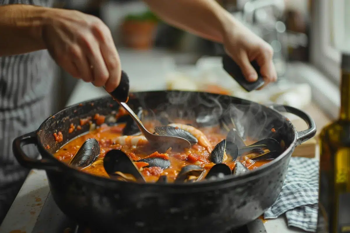 La soupe aux moules et crevettes : un délice simple et rapide à préparer en cinq étapes chez vous