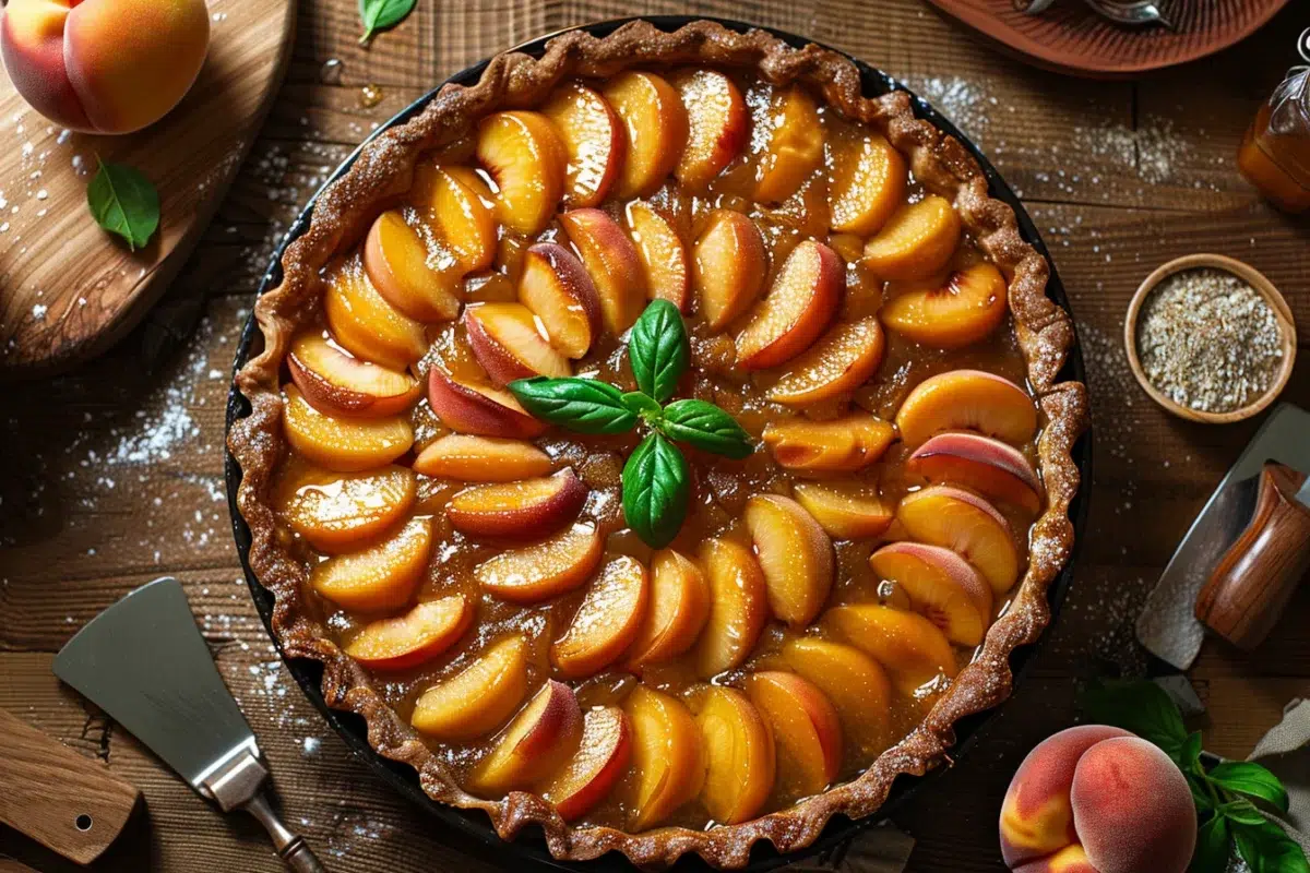 La délicieuse tarte tatin aux pêches de Laurent Mariotte : une recette facile et rapide pour vos convives