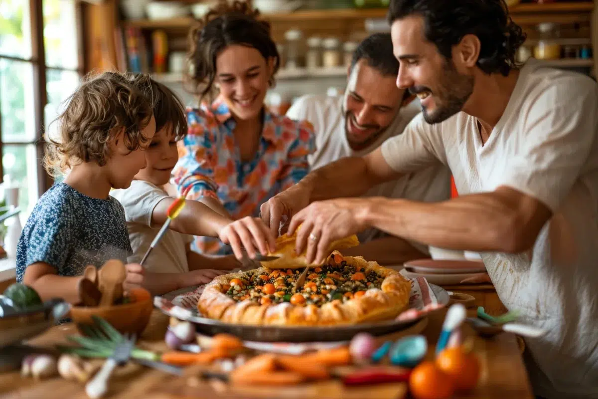 Le feuilleté aux légumes : une recette facile et rapide pour un repas de famille prêt en 15 minutes