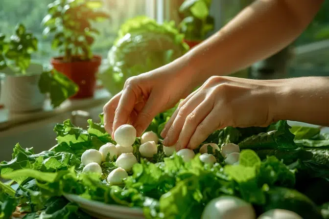 Transformez vos salades d'été avec cette astuce simple pour des mini mozzarellas irrésistibles et savoureuses