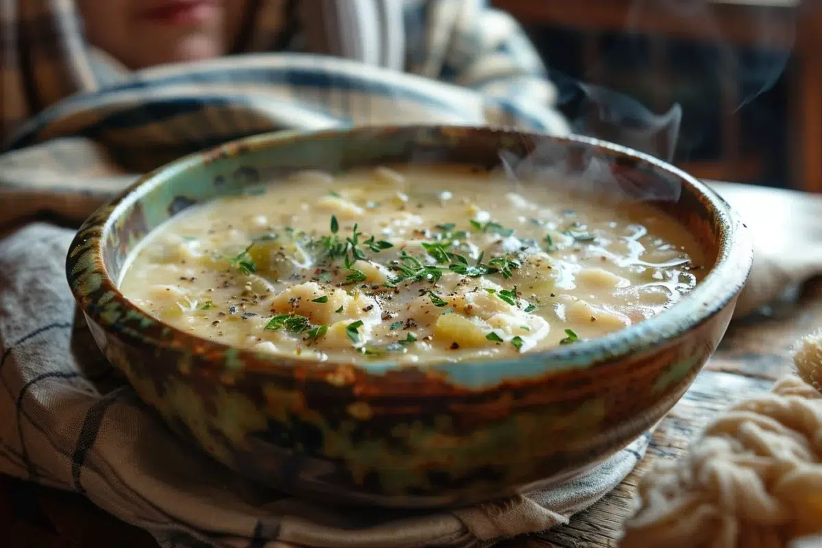 Une soirée réconfortante avec la soupe au lait normande : une recette traditionnelle prête en 15 minutes