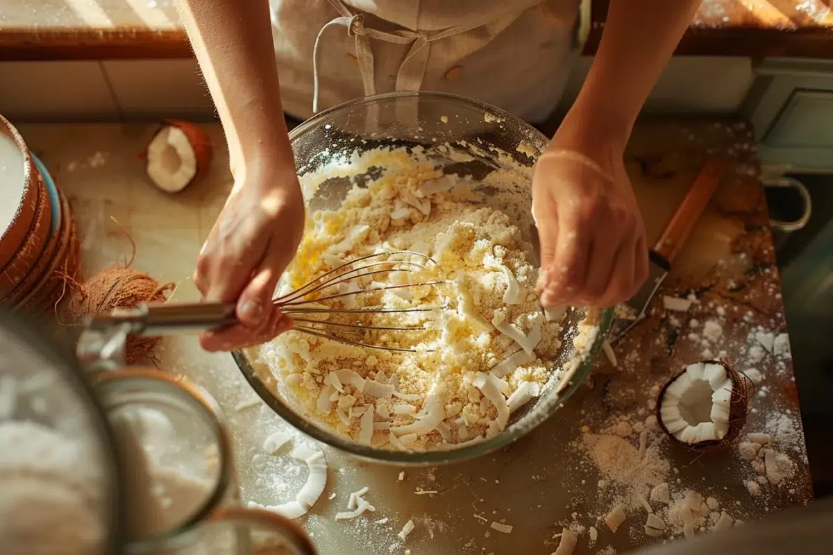 Le gâteau de semoule à la noix de coco : un dessert tropical facile et rapide à préparer en 6 minutes