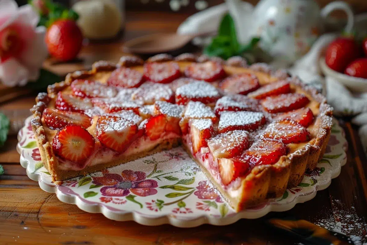 Un clafoutis aux fraises prêt en 35 minutes : votre nouveau dessert préféré pour égayer vos tables printanières