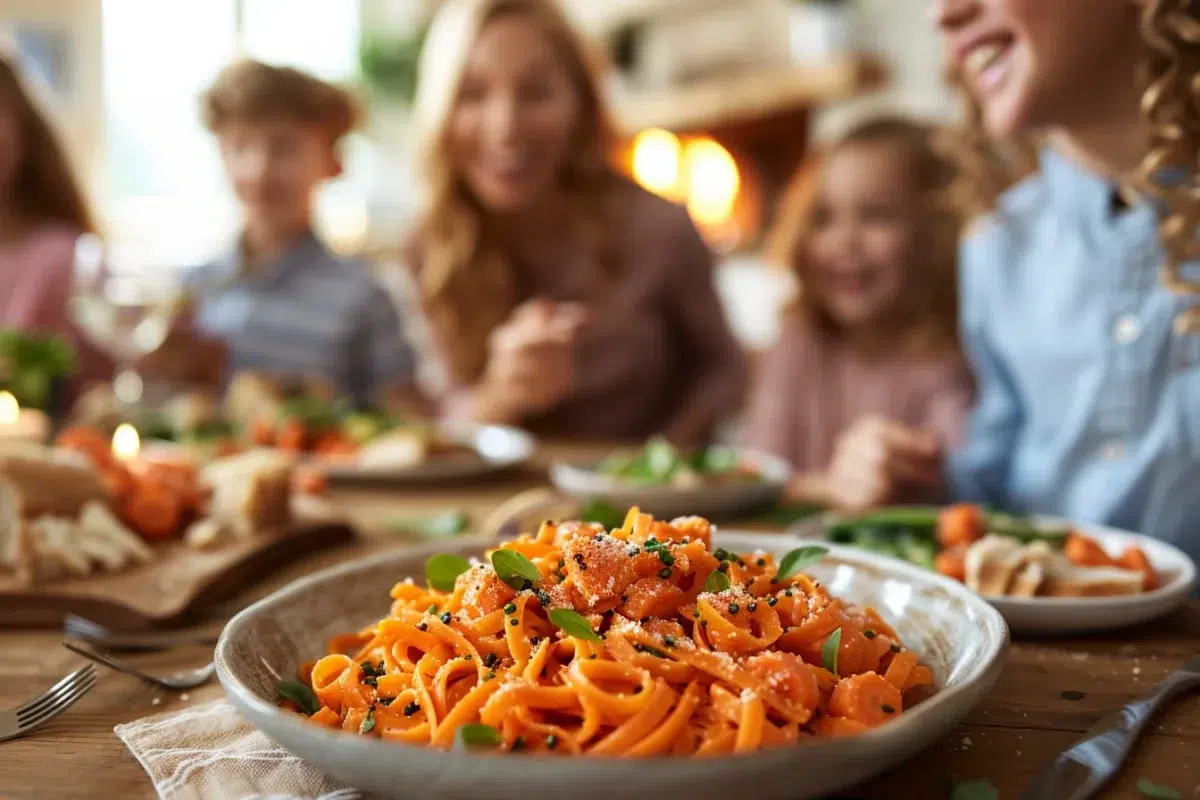 Les pâtes aux carottes : une recette rapide et délicieuse pour un dîner savoureux et nutritif pour toute la famille