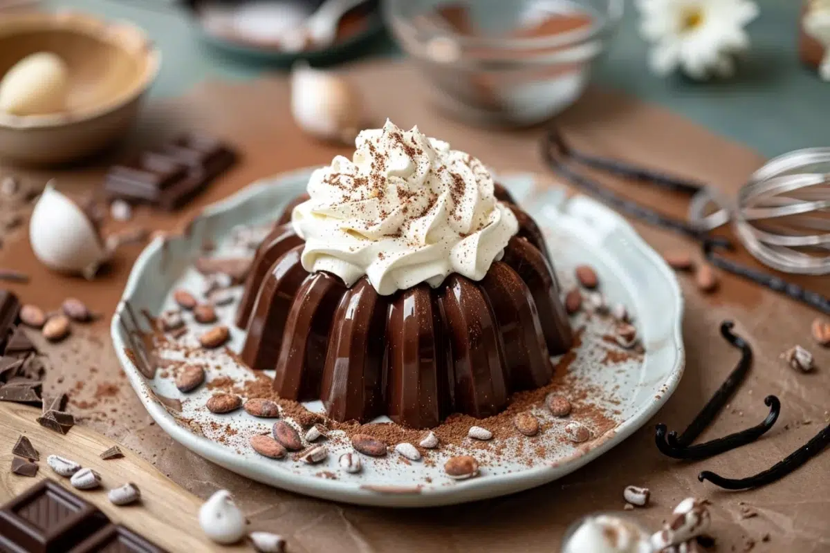 une couronne au chocolat avec chantilly maison : un pur délice pour les papilles en seulement 50 minutes