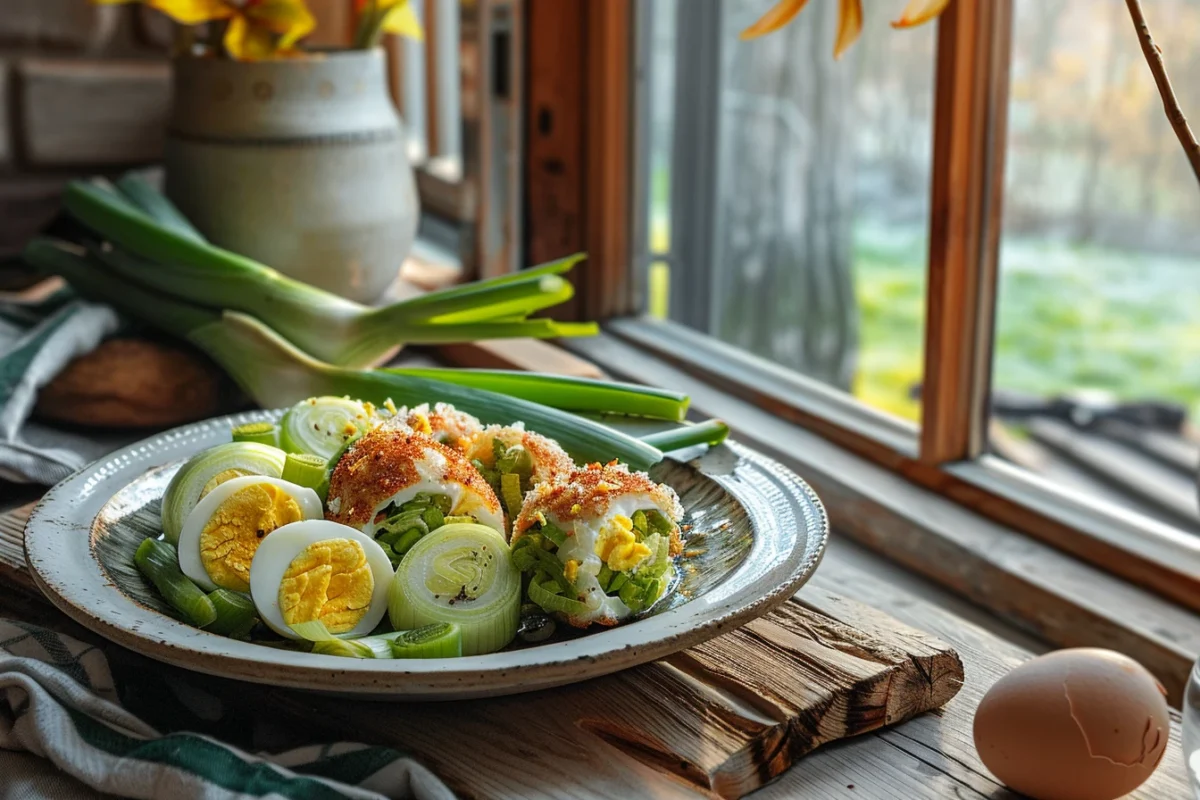 Les poireaux mimosa : un plat simple et économique pour égayer vos repas en seulement 20 minutes