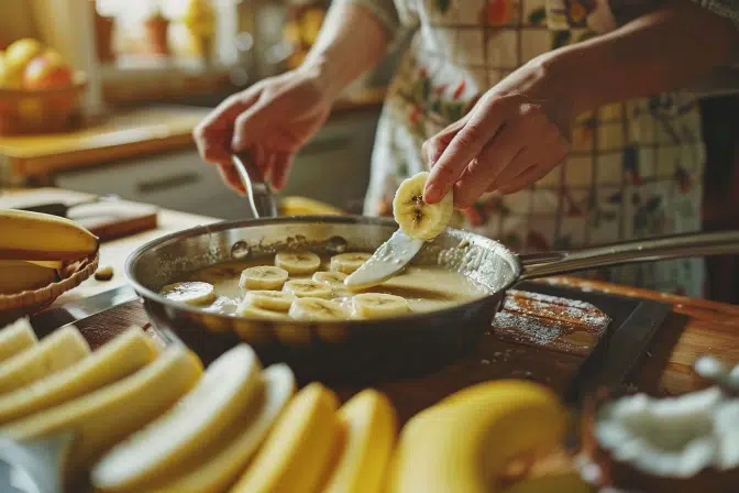 Un dessert exotique rapide : bananes au lait de coco prêtes en 15 minutes et faciles à préparer