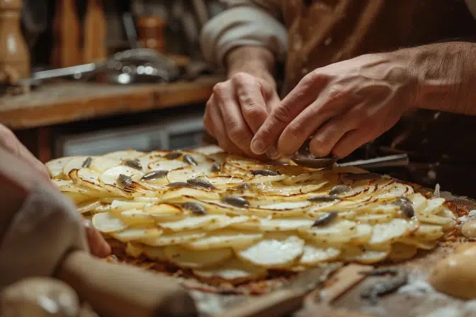Un gratin de pommes de terre aux anchois : une recette savoureuse et rapide à réaliser en 25 minutes