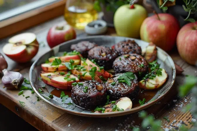 Un festin rapide en 20 minutes : boudin noir poêlé aux pommes, la recette parfaite pour l'automne