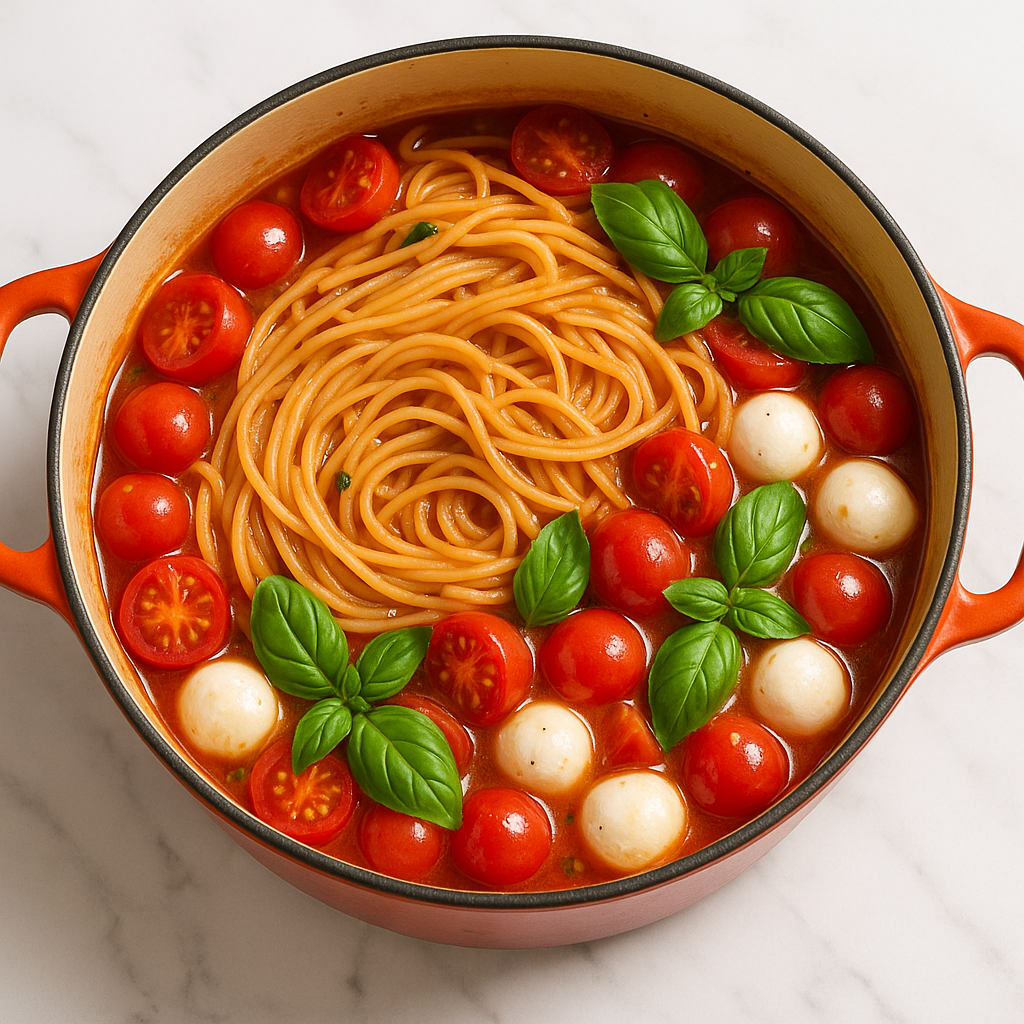 découvrez le one-pot pasta aux saveurs italiennes : un plat rapide, fondant et sans vaisselle à faire, parfait pour un repas savoureux en un rien de temps !