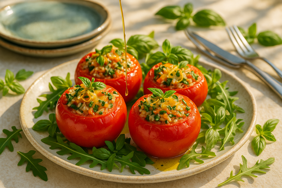découvrez notre recette de tomates farcies inspirée des traditions de mamie, rehaussée d'une touche originale pour sublimer vos repas d'été. une explosion de saveurs qui ravira vos papilles !