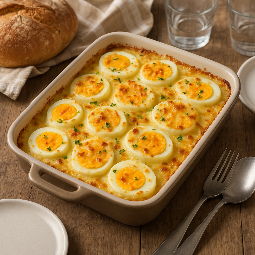 découvrez la recette irrésistible du gratin d’œufs durs, un plat fondant et économique qui réchauffe le cœur. parfait pour les repas en famille ou entre amis, ce délice réconfortant saura séduire vos convives avec sa simplicité et sasaveur incroyable.