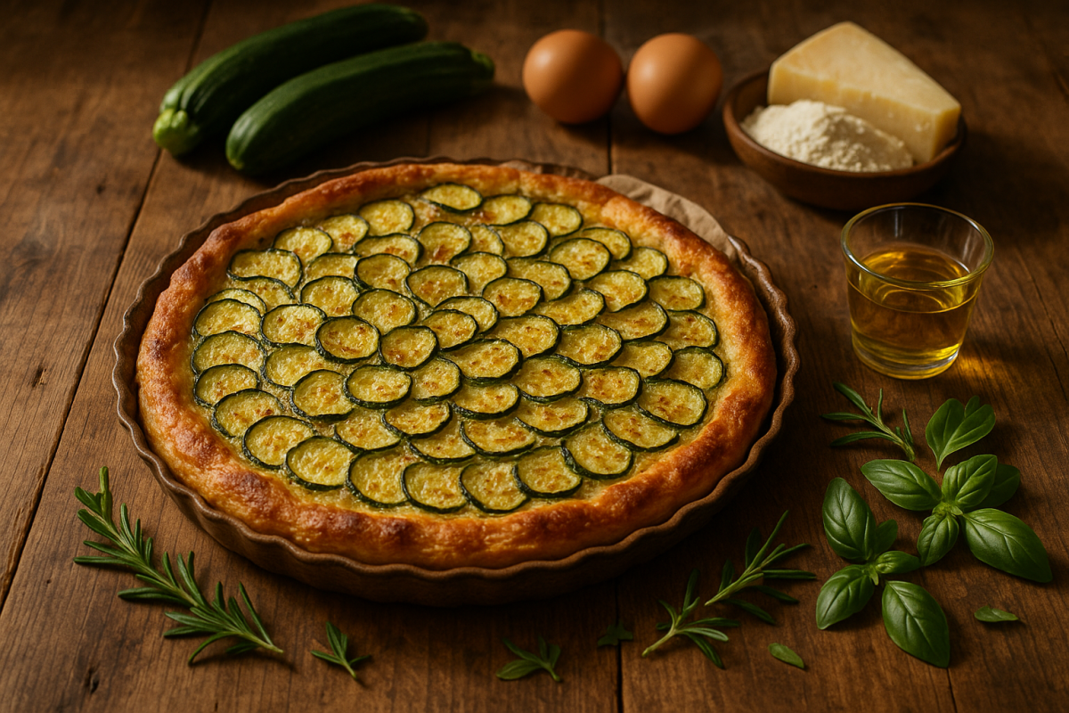 découvrez la scarpaccia, une savoureuse recette italienne à base de courgettes qui ravira vos papilles. facile à réaliser, elle est parfaite pour les amateurs de cuisine maison souhaitant explorer de nouvelles saveurs. ne manquez pas cette délicieuse façon d'apprécier les courgettes !