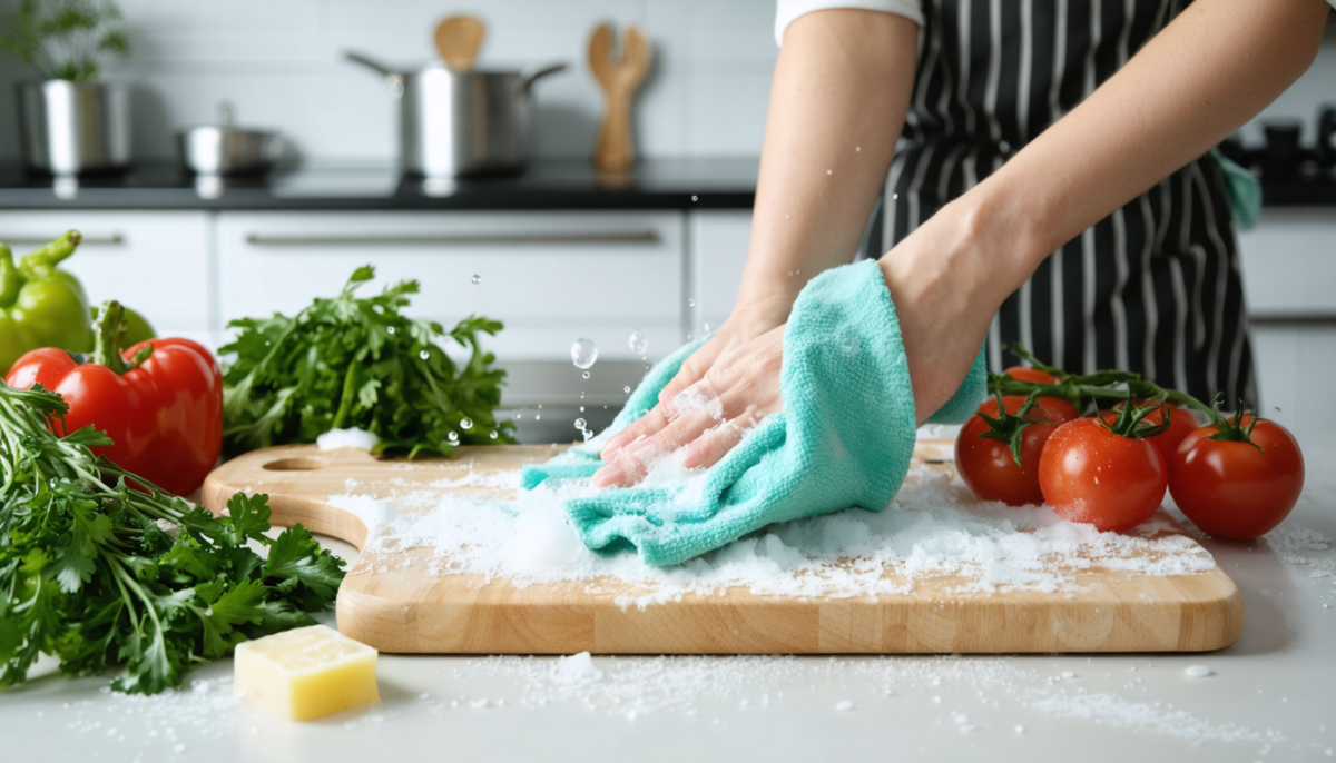 découvrez comment un geste simple peut améliorer l'hygiène en cuisine en éliminant efficacement les taches et les bactéries des planches à découper. adoptez de bonnes pratiques pour une cuisine saine et sécurisée.