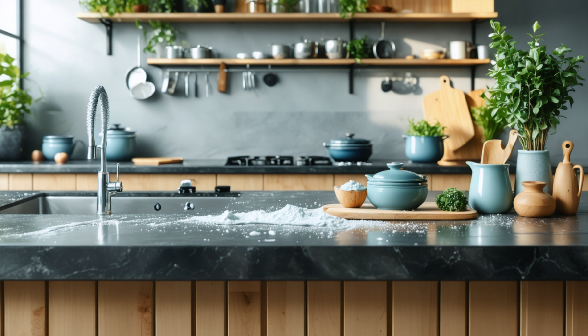 découvrez notre recette de pâte maison qui redonnera éclat et brillance à votre plan de travail terne. facile à préparer, cette solution naturelle est idéale pour redonner vie à vos surfaces en un clin d'œil. transformez votre cuisine avec des ingrédients simples et efficaces.