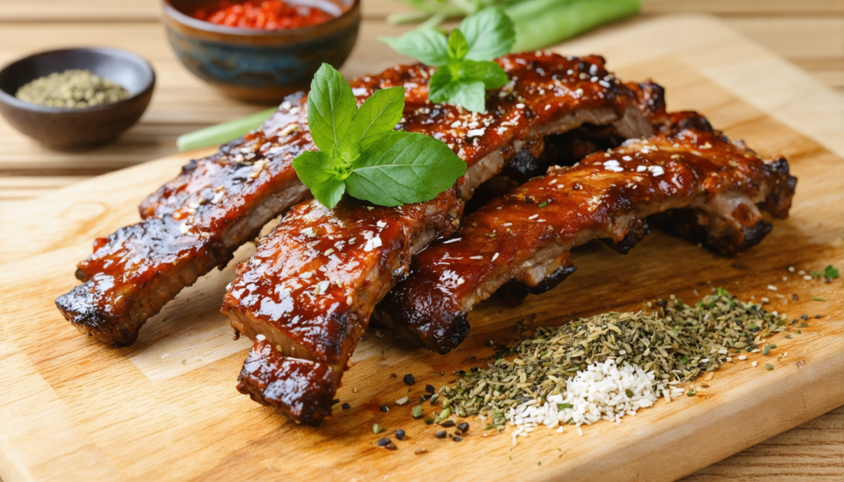 découvrez notre recette facile et savoureuse de travers de porc fondant cuit au four, pour un plat tendre et gourmand à partager en famille ou entre amis.