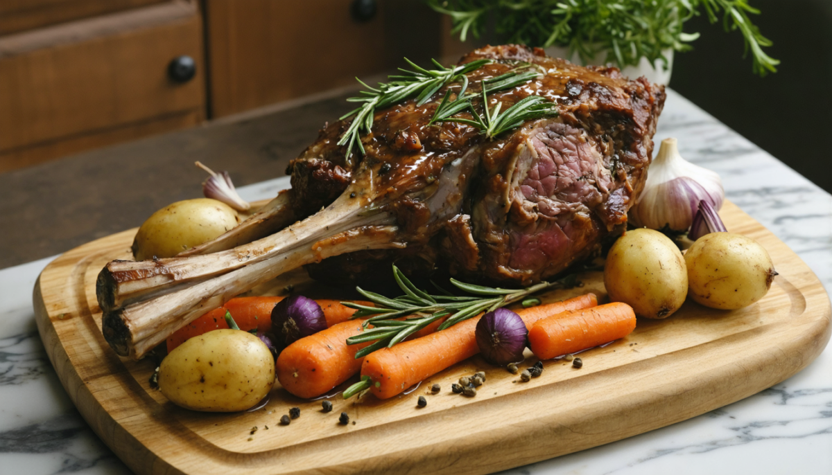 découvrez notre recette simple et savoureuse de souris d'agneau confite au four, un délice tendre et parfumé qui ravira vos papilles.