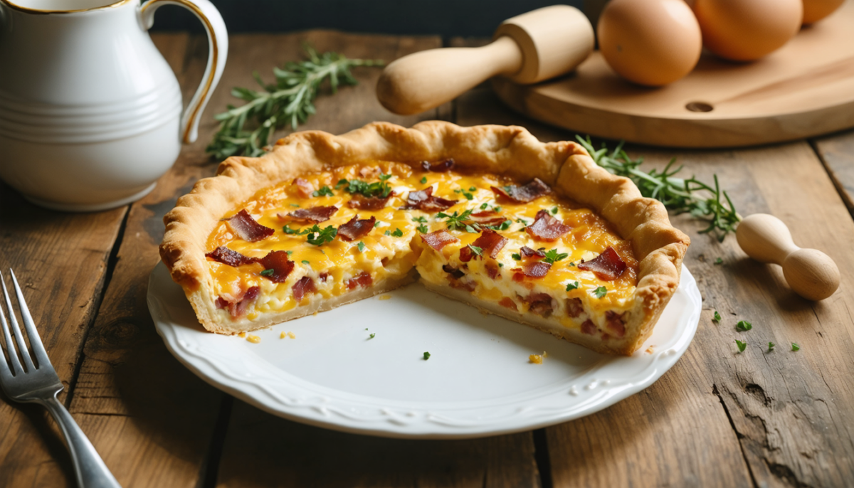 découvrez la recette authentique de la quiche lorraine, un plat classique français facile à préparer et délicieusement savoureux. parfait pour toutes les occasions !