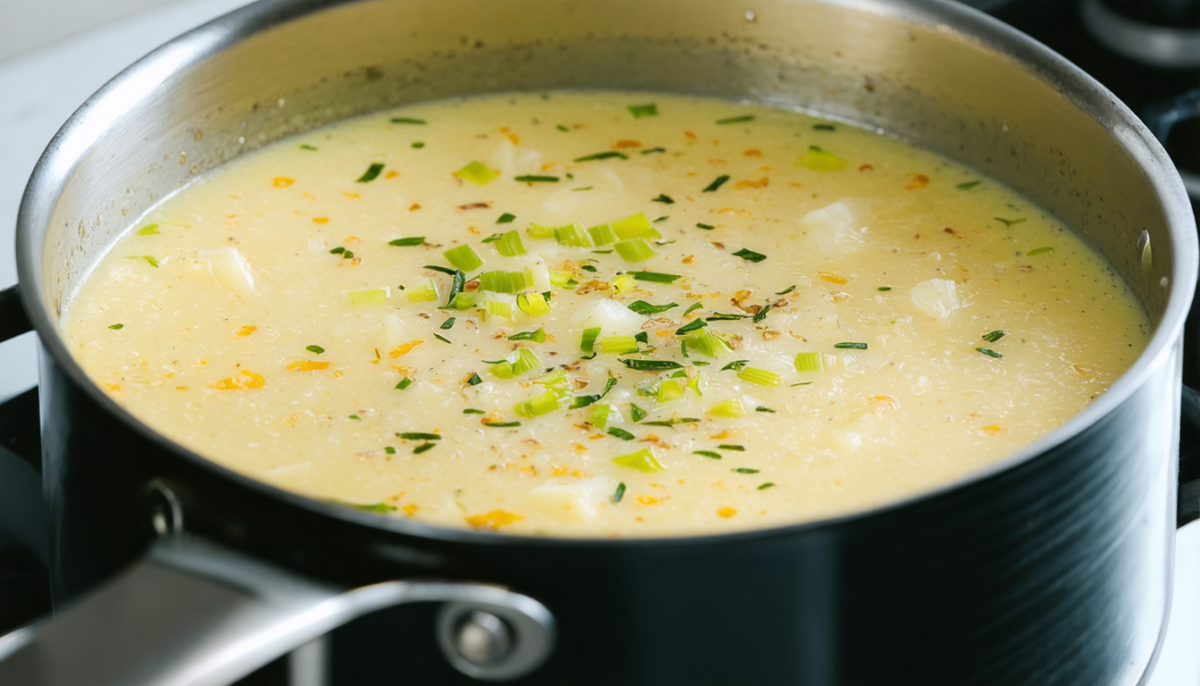 découvrez notre recette rapide et savoureuse de soupe express aux poireaux et pommes de terre, parfaite pour un repas réconfortant en toute simplicité.