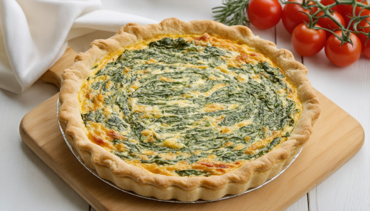 découvrez notre recette simple et savoureuse de quiche aux épinards frais et fromage, parfaite pour un repas délicieux et équilibré en toute occasion.