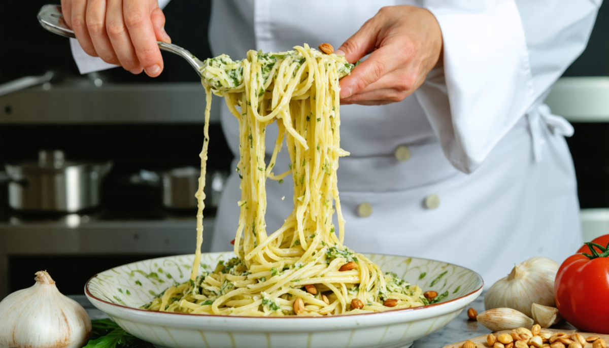 découvrez notre recette gourmande de pâtes au pesto et au chèvre, un mélange savoureux et facile à préparer qui ravira vos papilles à coup sûr.
