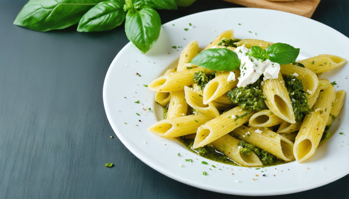 découvrez notre recette gourmande de pâtes au pesto et chèvre, un délice savoureux et facile à préparer qui ravira vos papilles.