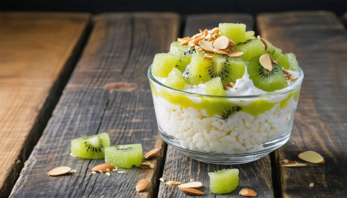 découvrez notre recette de riz au lait légèrement acidulé au kiwi, un dessert festif et raffiné qui marie douceur et fraîcheur pour émerveiller vos papilles.