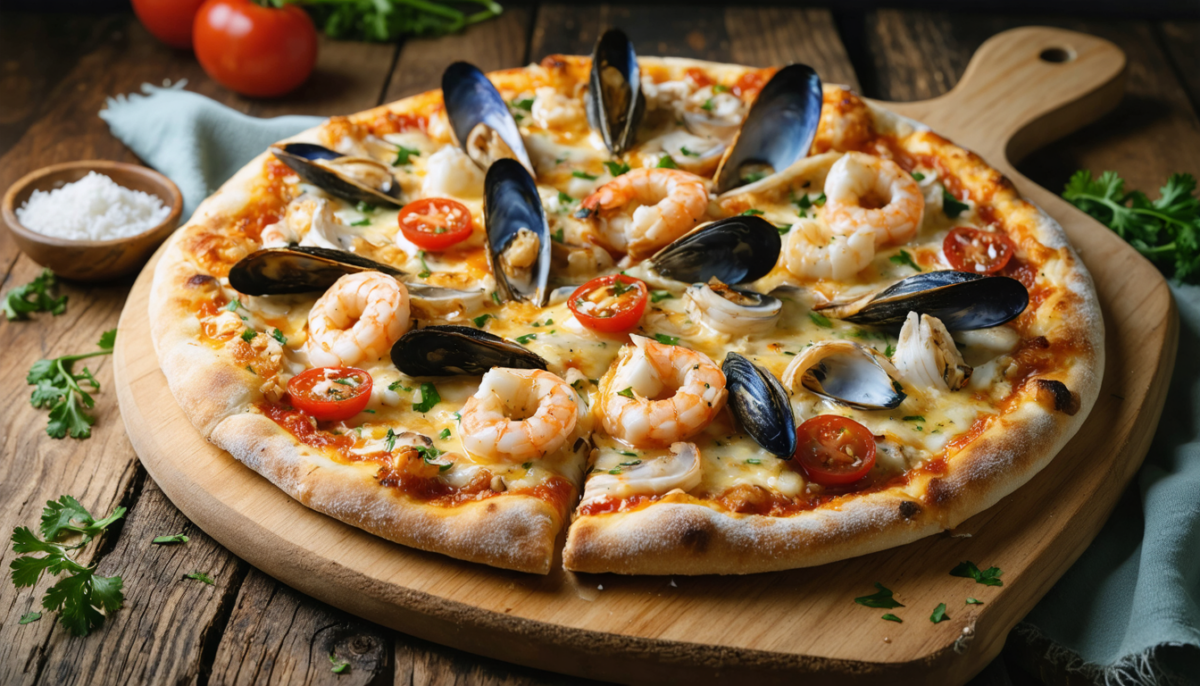 découvrez notre recette inratable de la pizza aux fruits de mer délice marin, pour un repas savoureux et facile à préparer qui ravira tous les amateurs de saveurs marines.