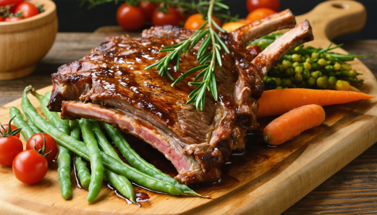 découvrez notre recette légère de côtes de veau rôties, accompagnées de légumes croquants pour un repas savoureux et sain.