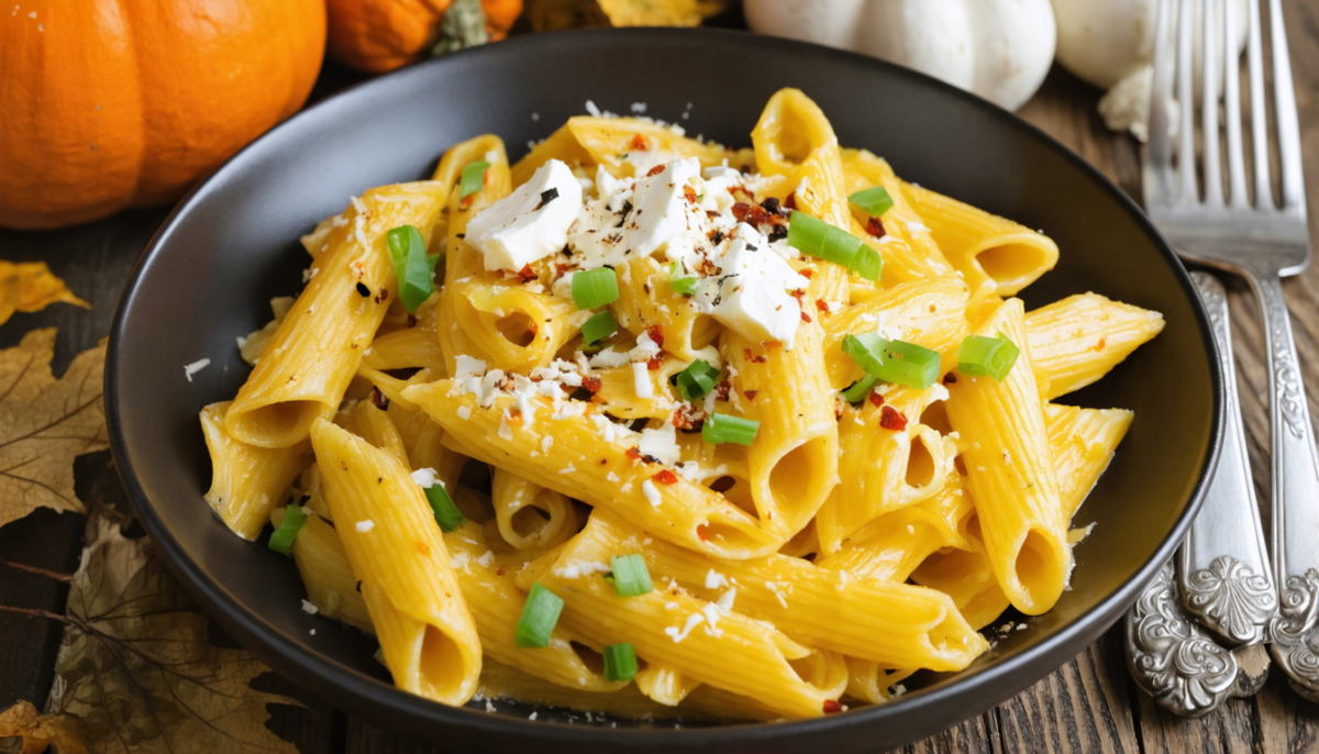 savourez l'automne avec des pâtes fondantes aux poireaux, nappées d'une sauce onctueuse de butternut et fromage frais, pour un plat réconfortant et gourmand.