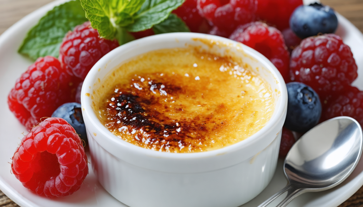 découvrez la recette originale de la crème brûlée au fromage frais, un délice onctueux qui ravira vos papilles et émerveillera vos invités.