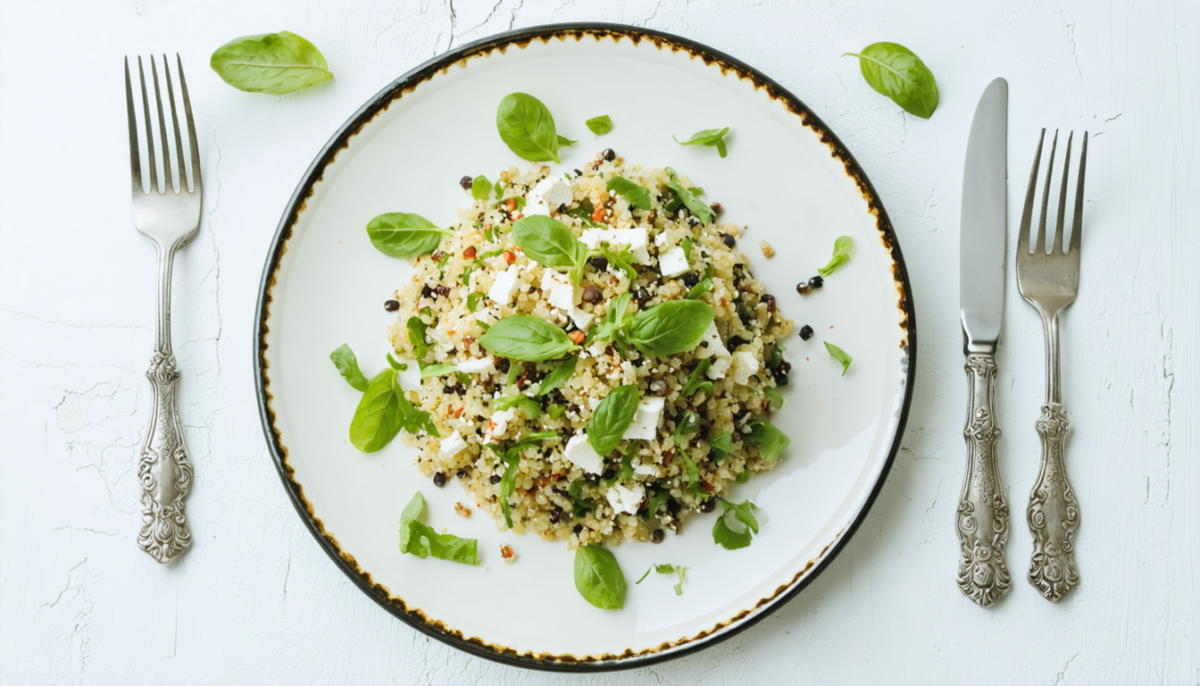découvrez notre recette simple et savoureuse de salade gourmande de quinoa et feta, idéale pour un repas sain et délicieux à essayer dès aujourd'hui.