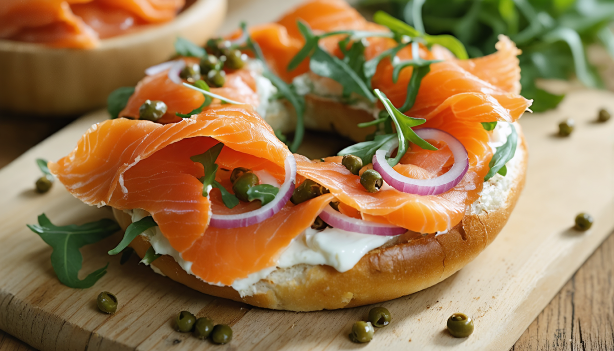 découvrez notre recette gourmande de bagel léger au saumon fumé, alliant fraîcheur et saveurs pour une street food saine et savoureuse.