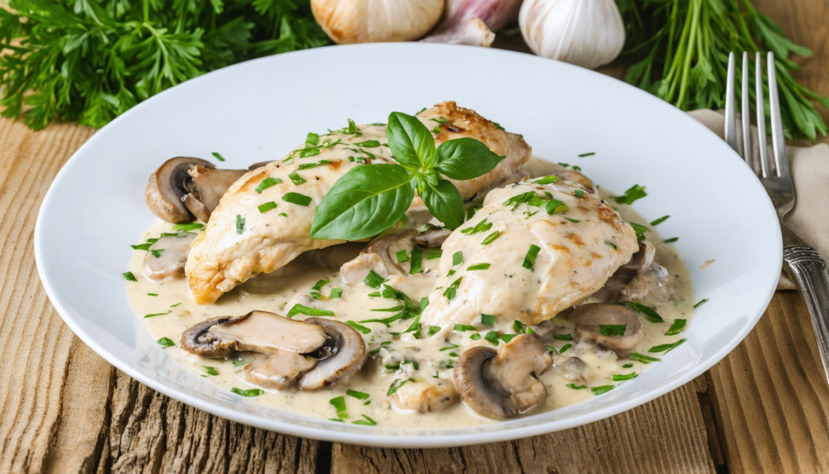 découvrez la recette traditionnelle du poulet à la crème, simple à réaliser et toujours délicieuse, transmise de génération en génération par grand-mère.