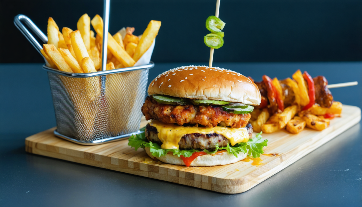 découvrez notre recette gourmande de burger de poulet haché au fromage, facile à préparer et parfaite pour un repas savoureux et convivial.
