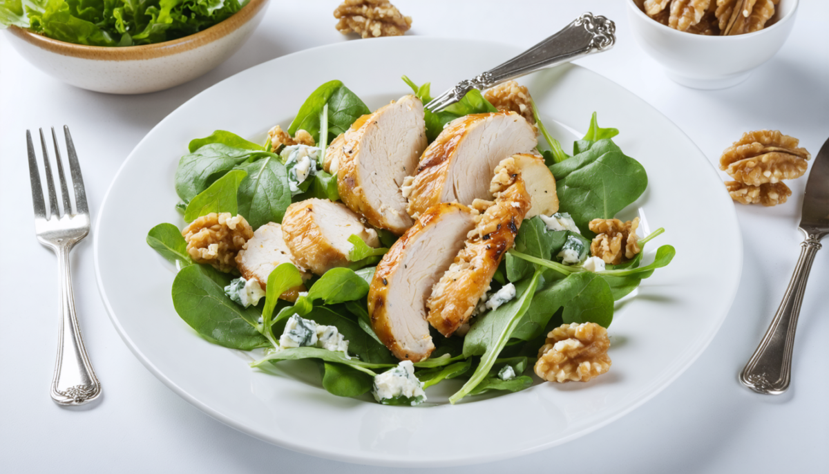 découvrez notre recette facile et gourmande de salade au poulet et bleu de bresse, parfaite pour un repas savoureux et équilibré.