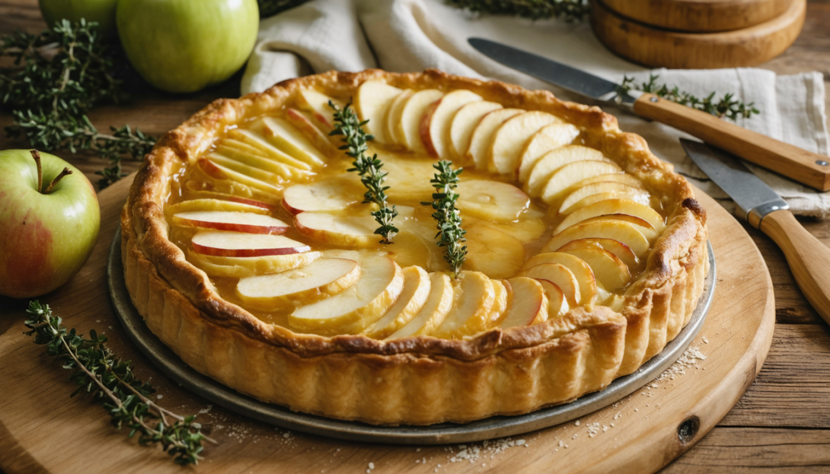 découvrez la recette savoureuse de la tarte pomme-camembert, un délice sucré-salé qui ravira vos papilles à chaque bouchée.