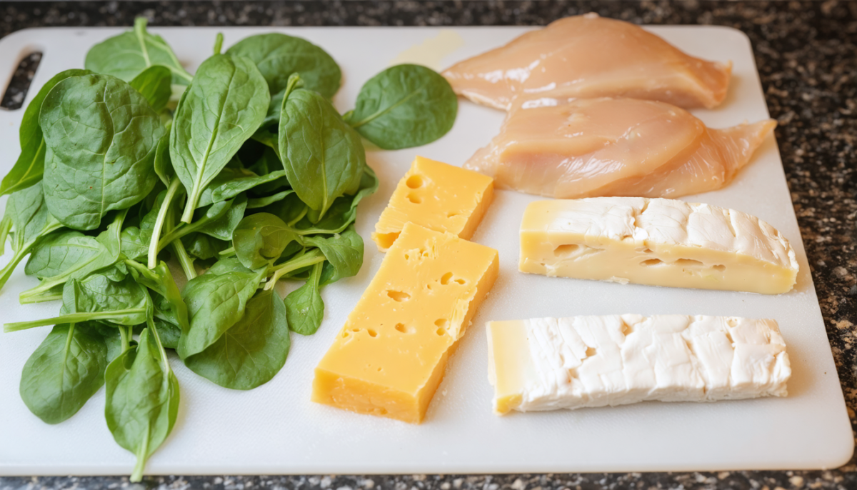 découvrez notre recette facile et gourmande de blancs de poulet farcis au comté et épinards, idéale pour un repas savoureux et sain en toute simplicité.