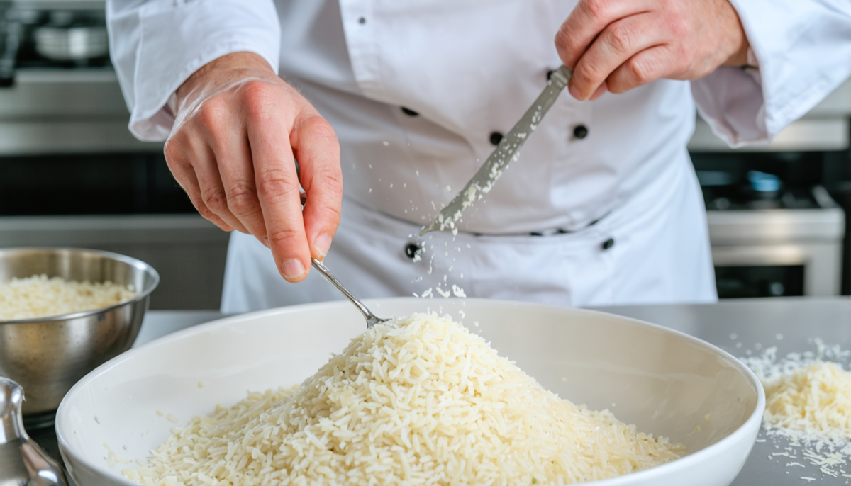 découvrez notre recette facile pour un risotto crémeux au parmesan, un délice onctueux qui ravira vos papilles à chaque bouchée.