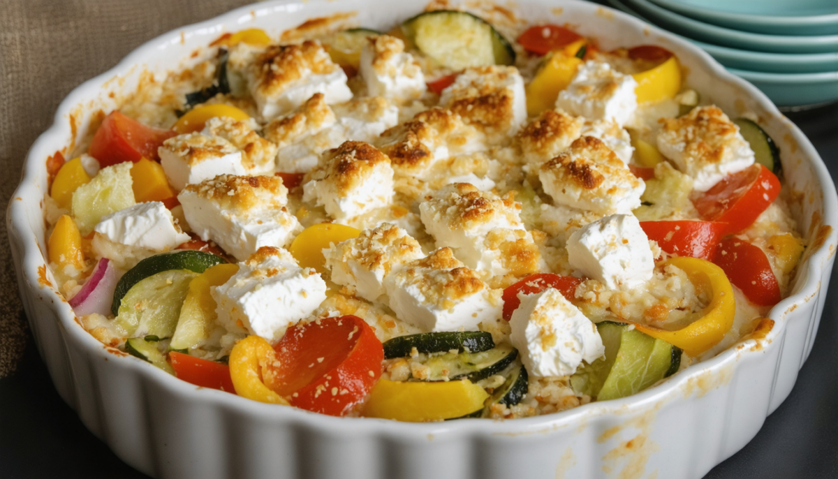 savourez notre clafoutis salé aux légumes croquants et chèvre frais fondant, un délice rustique parfait pour un repas gourmand et équilibré.