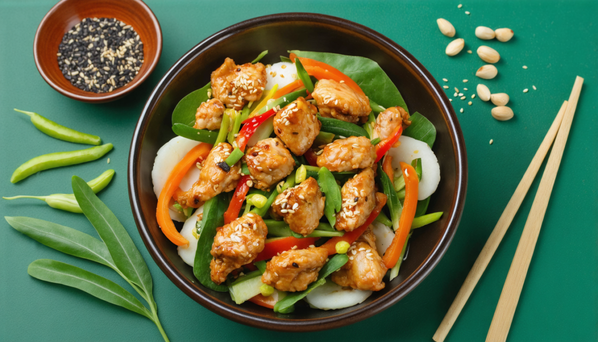 découvrez notre recette rapide et légère de poulet au sésame, parfaite pour une pause santé savoureuse et équilibrée.