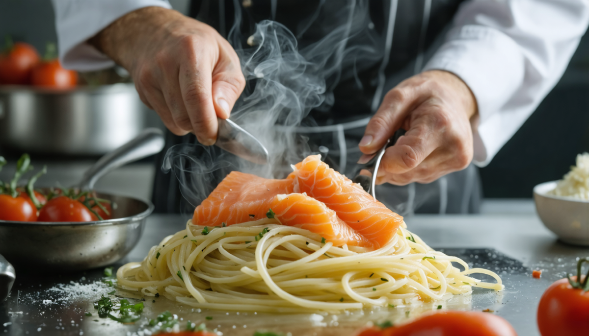 découvrez la recette simple et savoureuse des pâtes au saumon fumé et câpres de délice express, un plat rapide à préparer pour un repas gourmand et raffiné.
