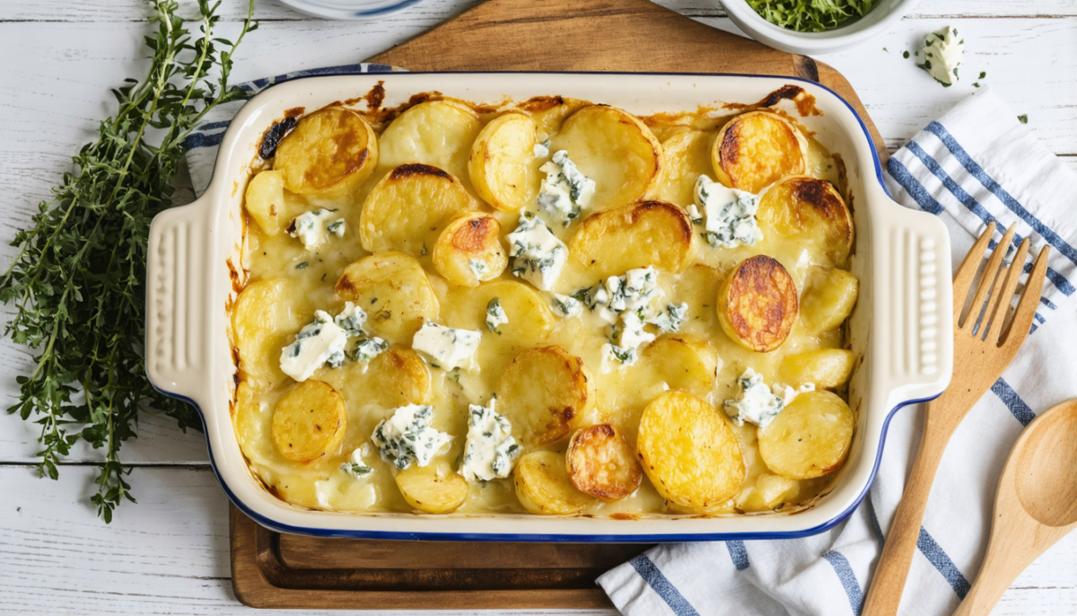 savourez une tartiflette revisitée au fromage bleu, une recette gourmande et originale qui ravira vos papilles avec ses saveurs intenses et fondantes.