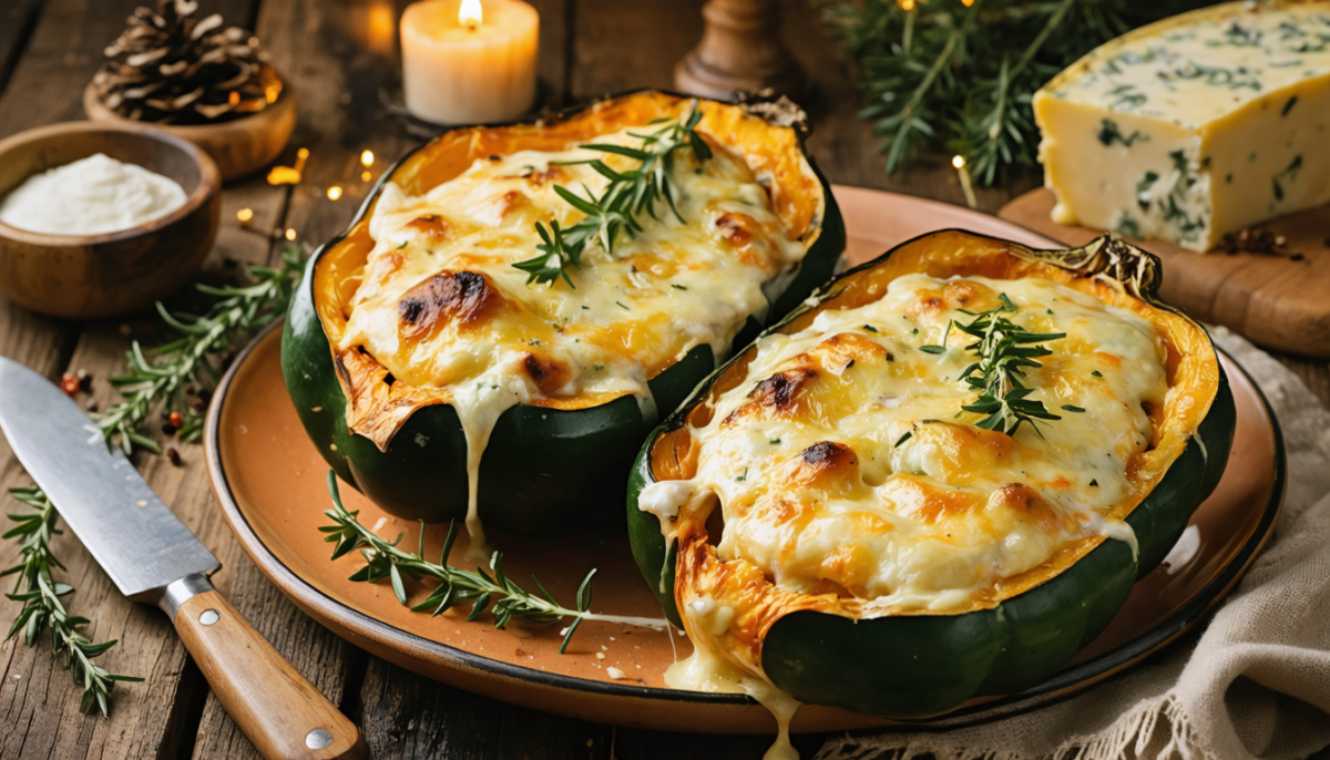 découvrez notre recette gourmande de courges farcies au fromage à raclette, parfaite pour un repas réconfortant et savoureux en toute saison.