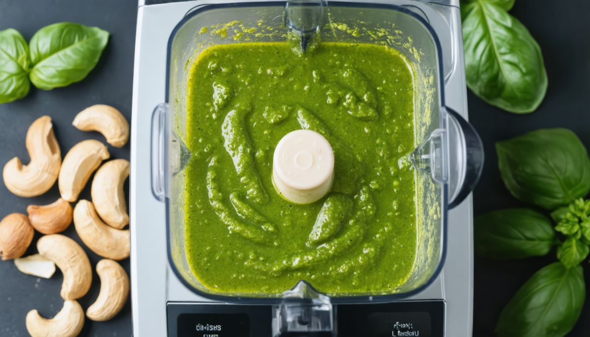 savourez une tarte express aux courgettes, avec une burrata fondante et une sauce crème de pesto, pour un plat gourmand et rapide à préparer.