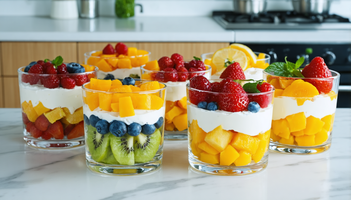 découvrez nos verrines fruitées au mascarpone, une recette simple et gourmande pour un dessert express et délicieux.