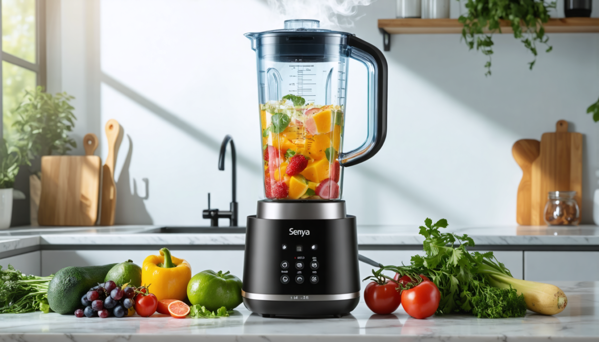 découvrez le blender chauffant senya cook & ice v3, alliant performance exceptionnelle et multifonctionnalité pour simplifier toutes vos préparations culinaires, chaudes ou froides.