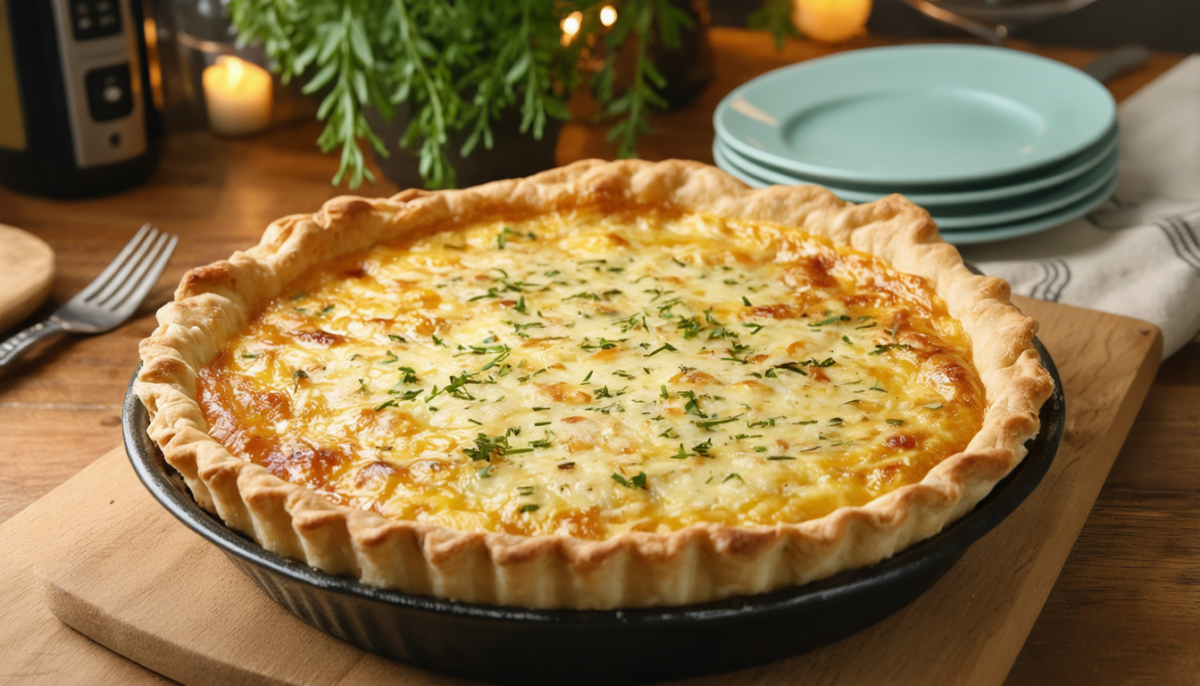 découvrez notre recette savoureuse de quiche au fromage à raclette, parfaite pour un repas convivial et gourmand en famille ou entre amis.
